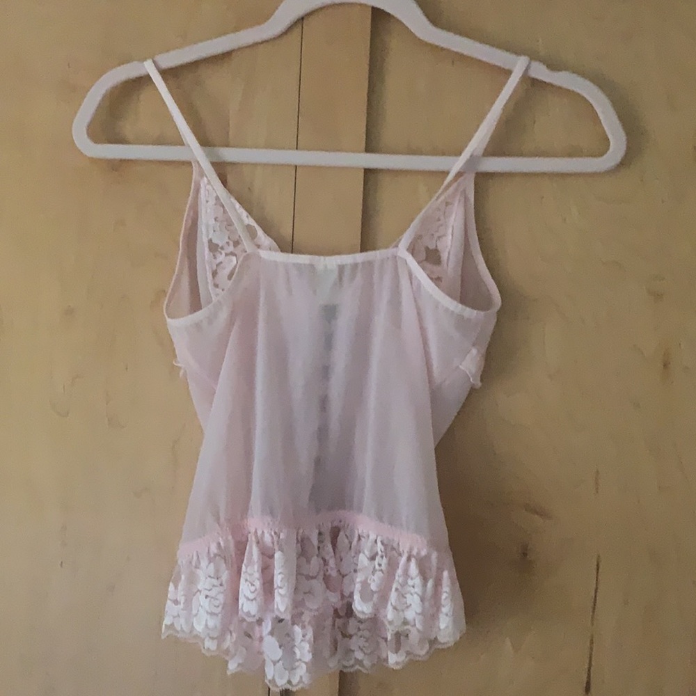 Jolie sexy lace lingerie pink corset top size M with matching panties - Picture 7 of 13